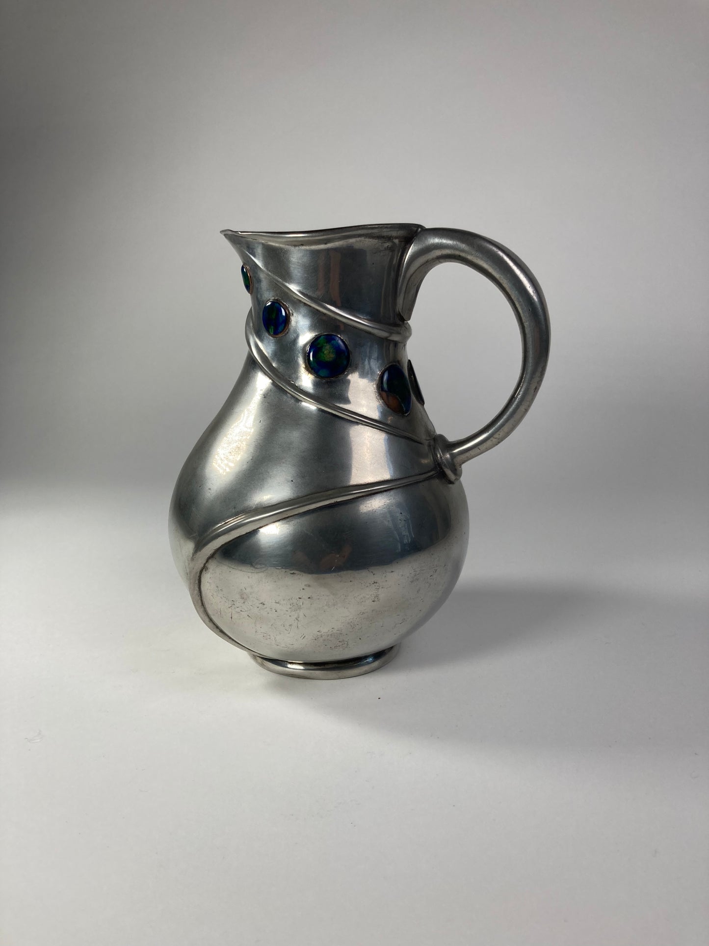 Liberty & Co Tudric Enamelled Pewter Jug