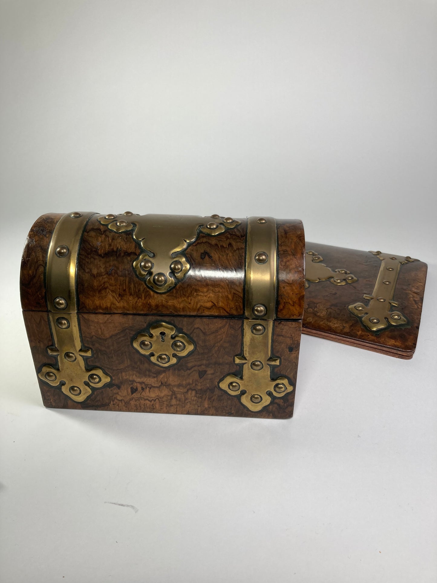 Asprey wood and Brass Stationary Box & Blotter