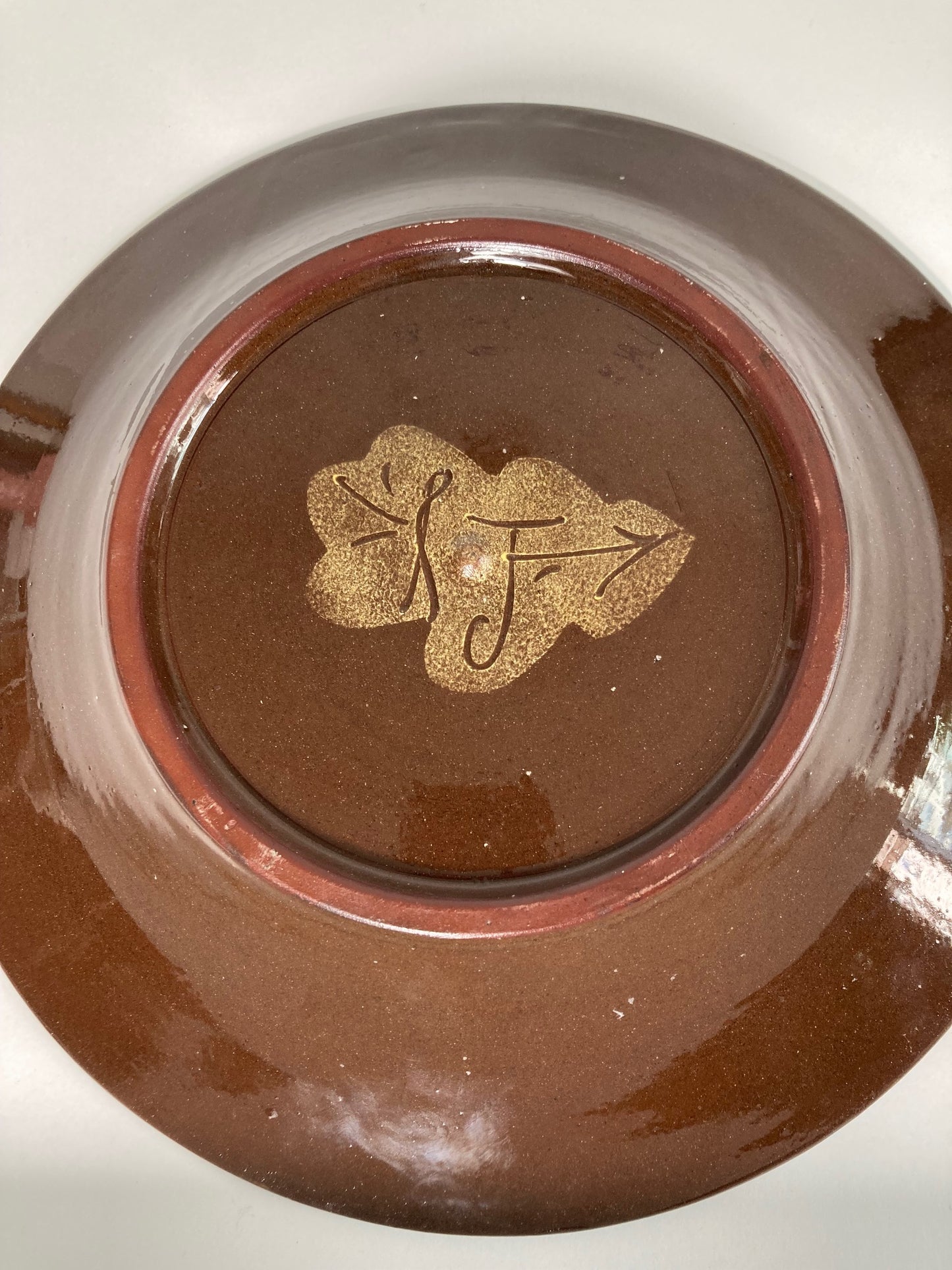 Floral Decorative Plate by Ralph Jandrell