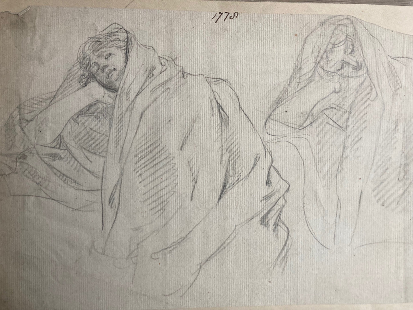 Study of a Reclining Figure. School of Angelica Kaufmann