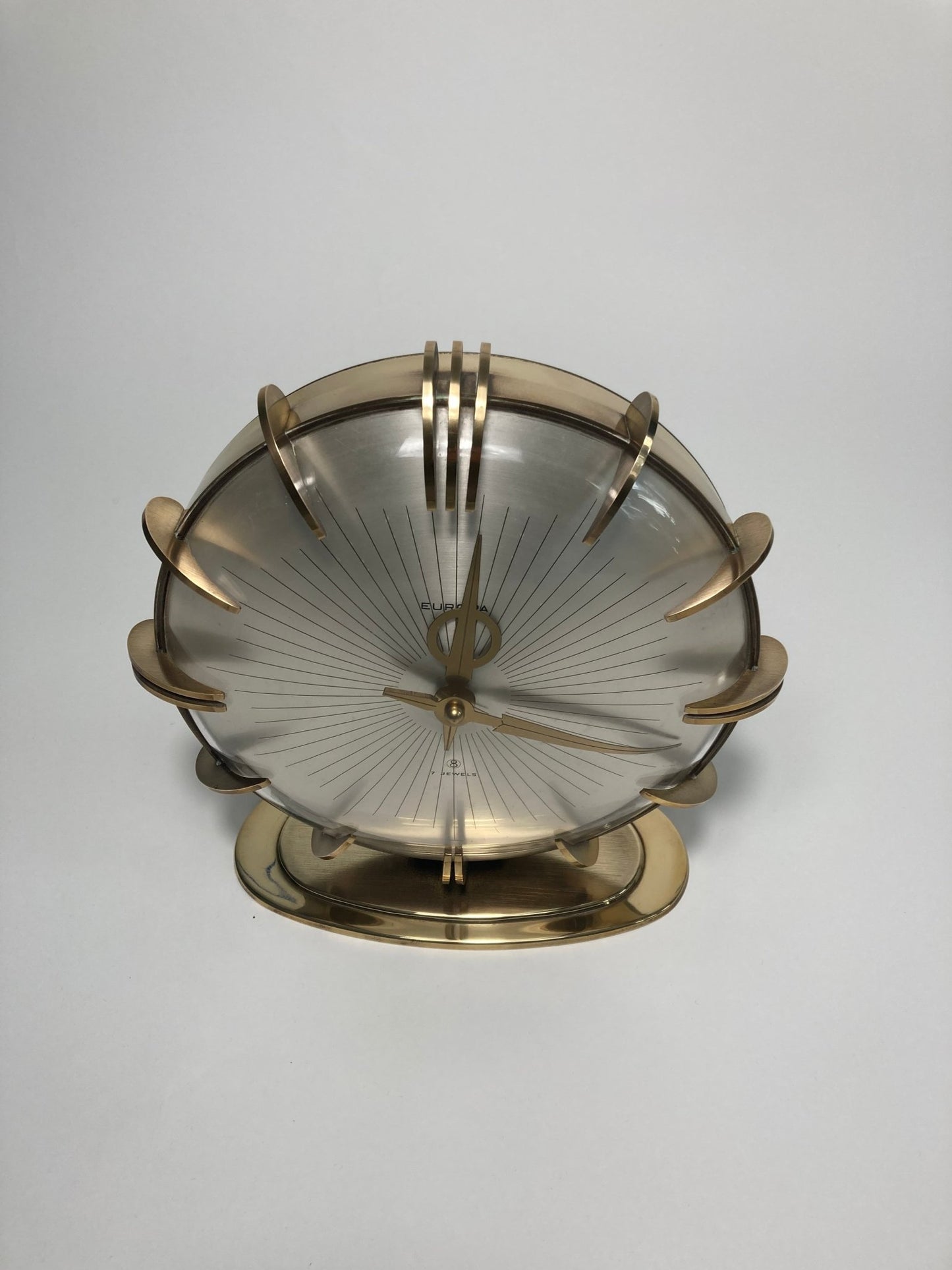 Mid Century Europa Sunburst Clock attributed to Max Bill - MADDEN & MCHUGH
