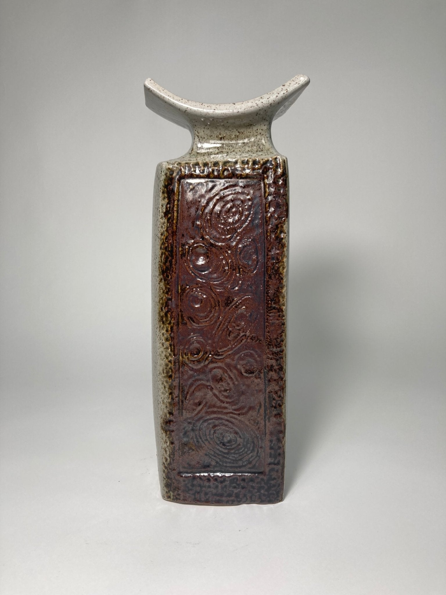 1970s Tall Totem Vase by Purbeck - MADDEN & MCHUGH