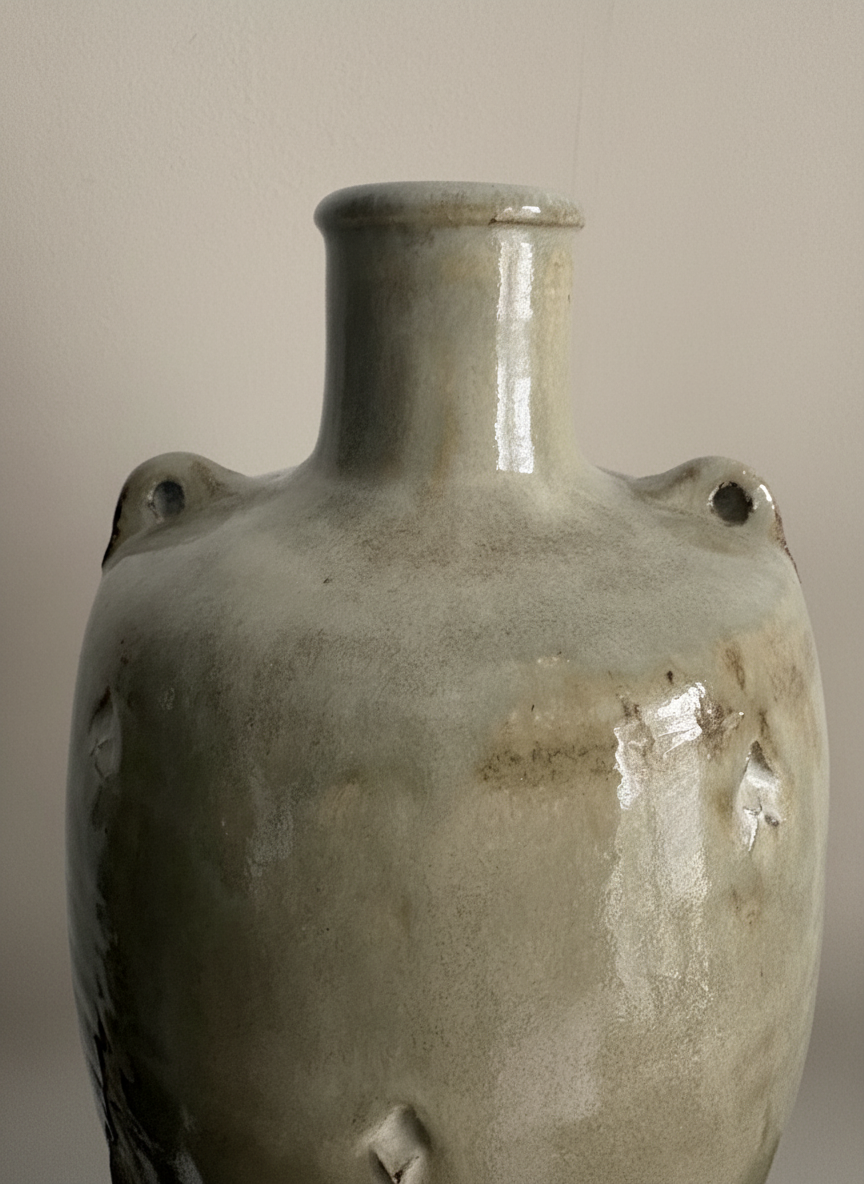 Jim Malone Studio Pottery bottle vase
