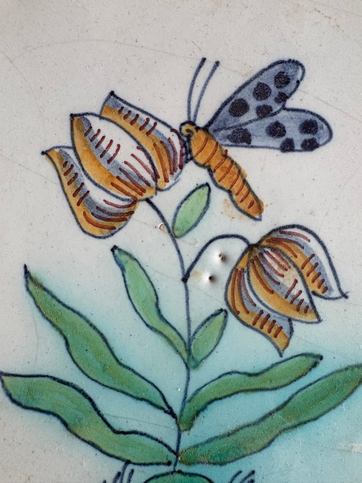Delftware delft tile, 17th century