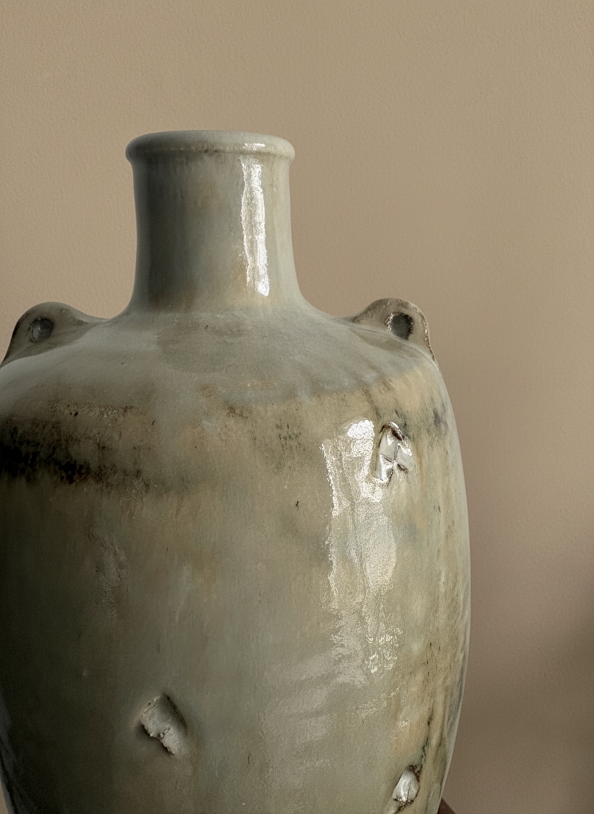 Jim Malone Studio Pottery bottle vase