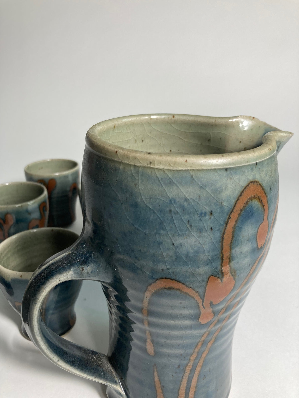 David Frith Pottery Set - Lemondade Jug and Tumblers