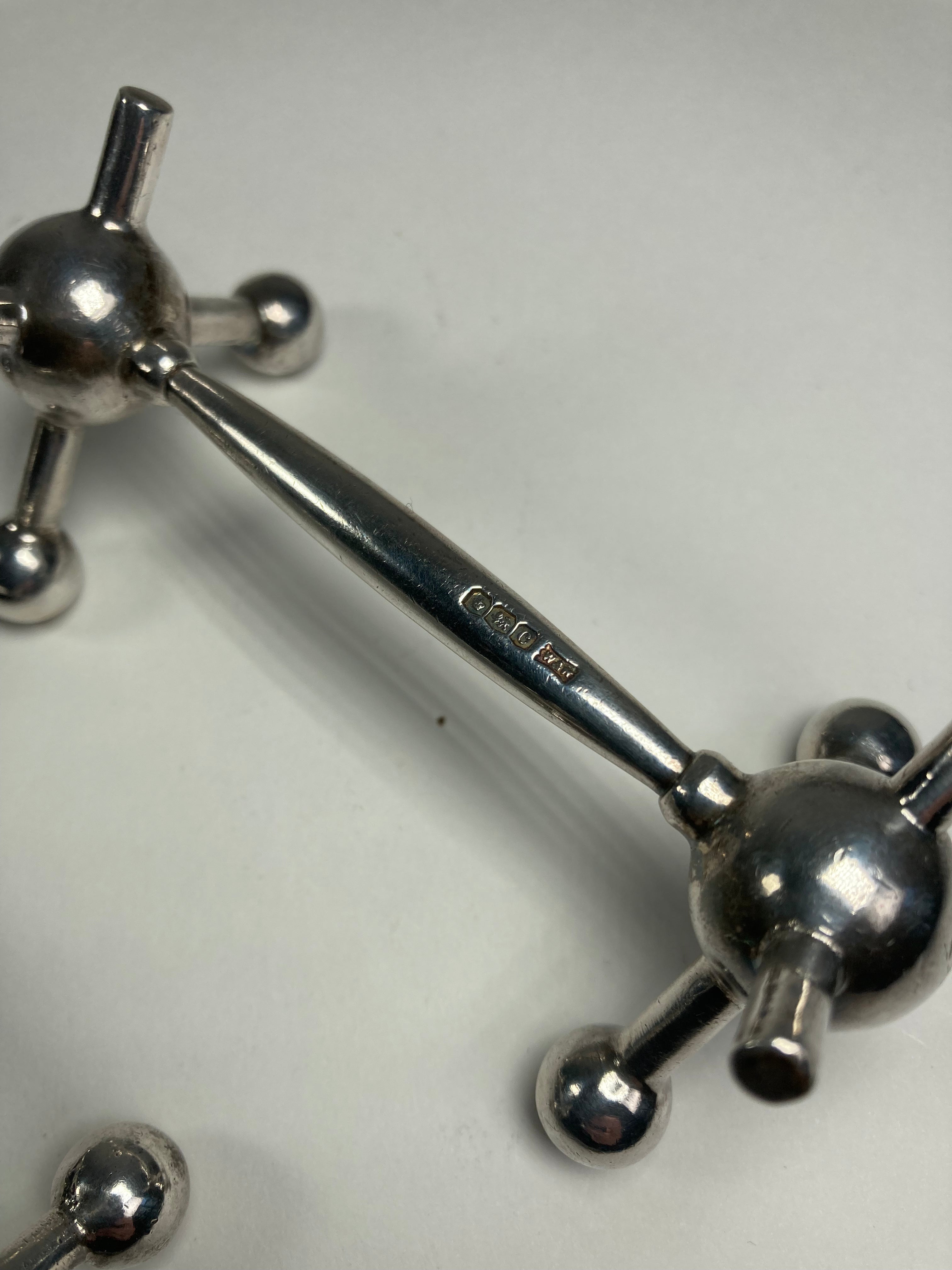 Silver Walker and Hall Knife Rests marks hallmarks
