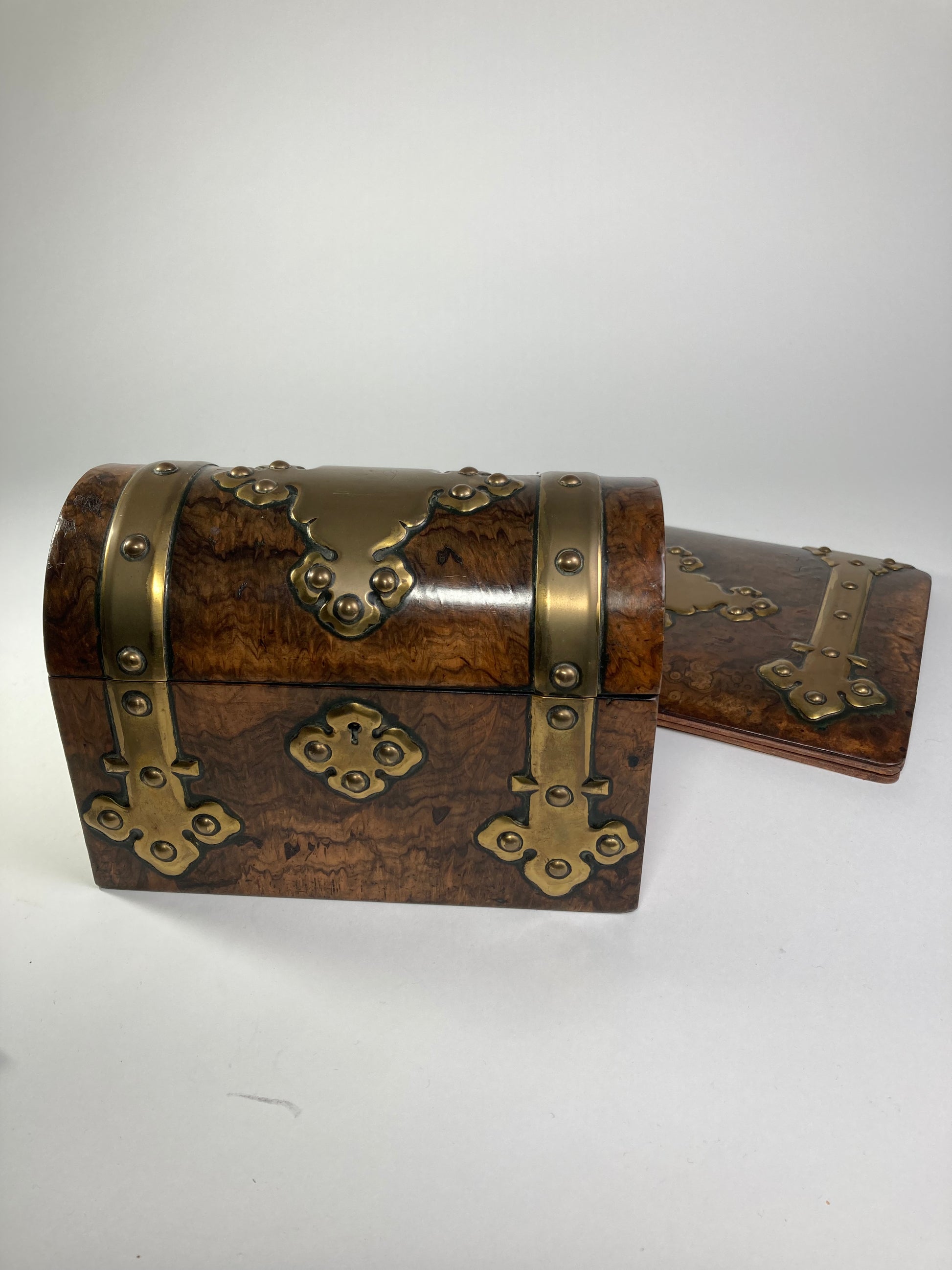 Asprey wood and Brass Stationary Box & Blotter