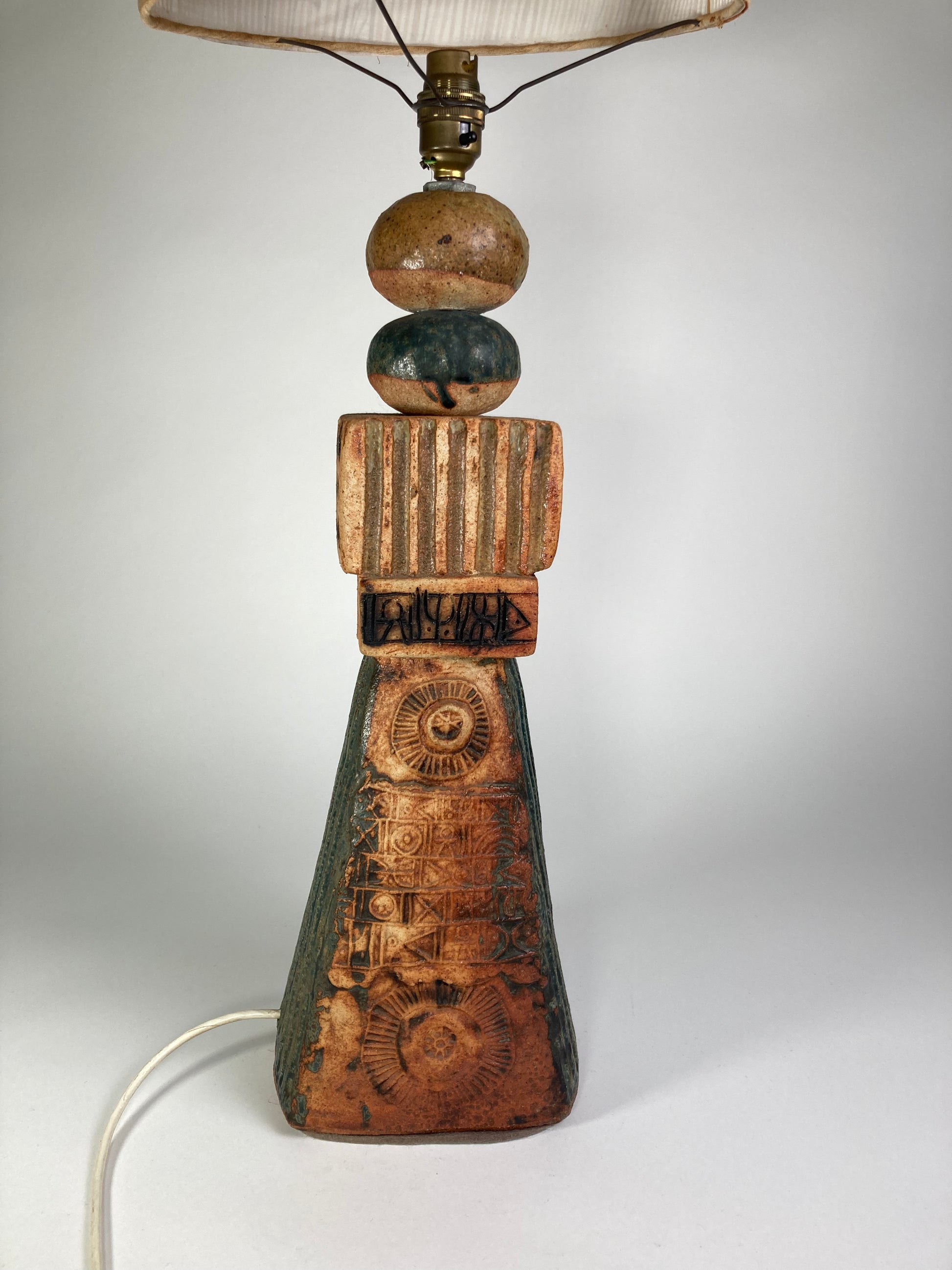 Large Bernard Rooke Totem Lamp C1960s