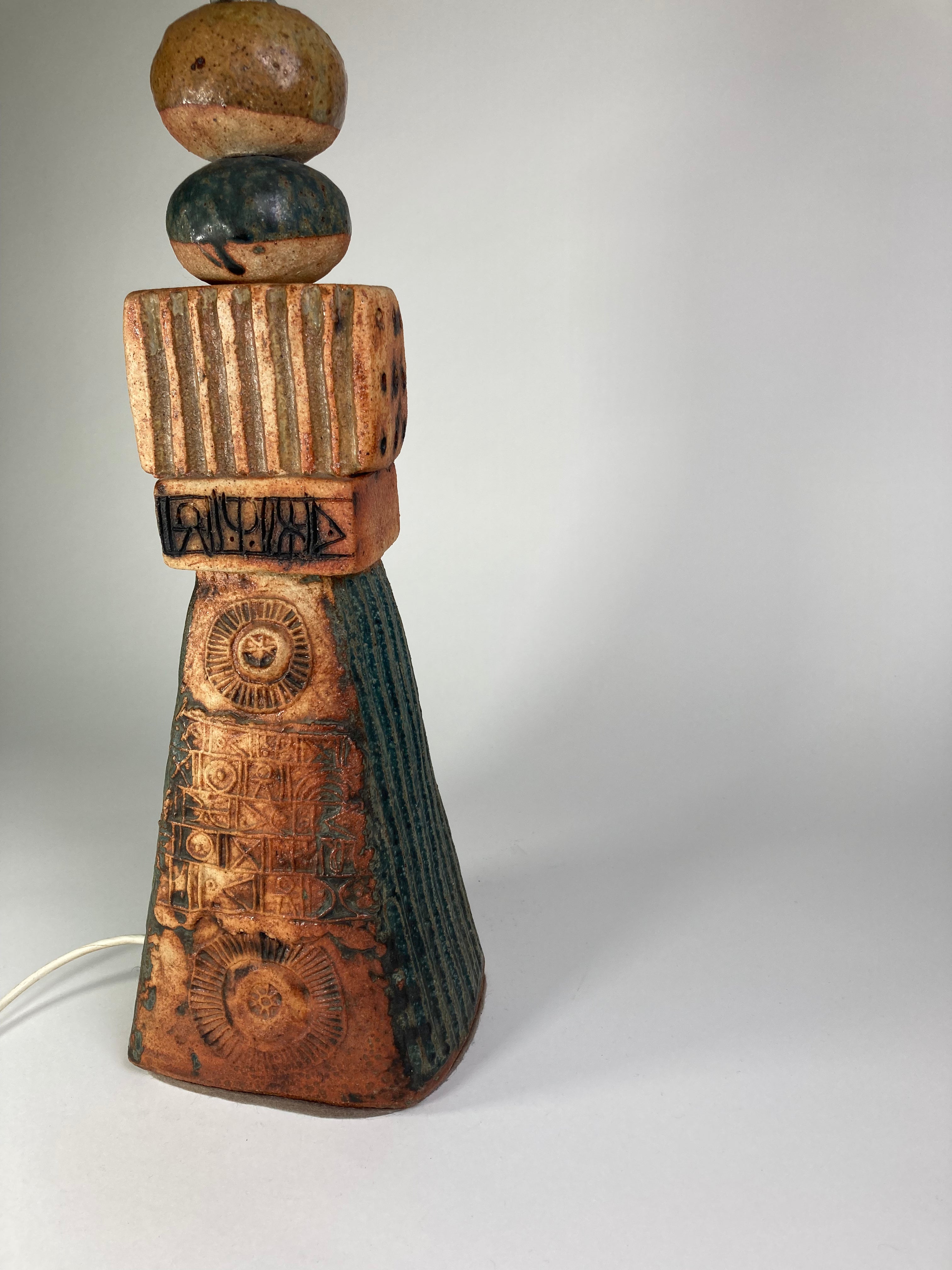 Large Bernard Rooke Totem Lamp C1960s