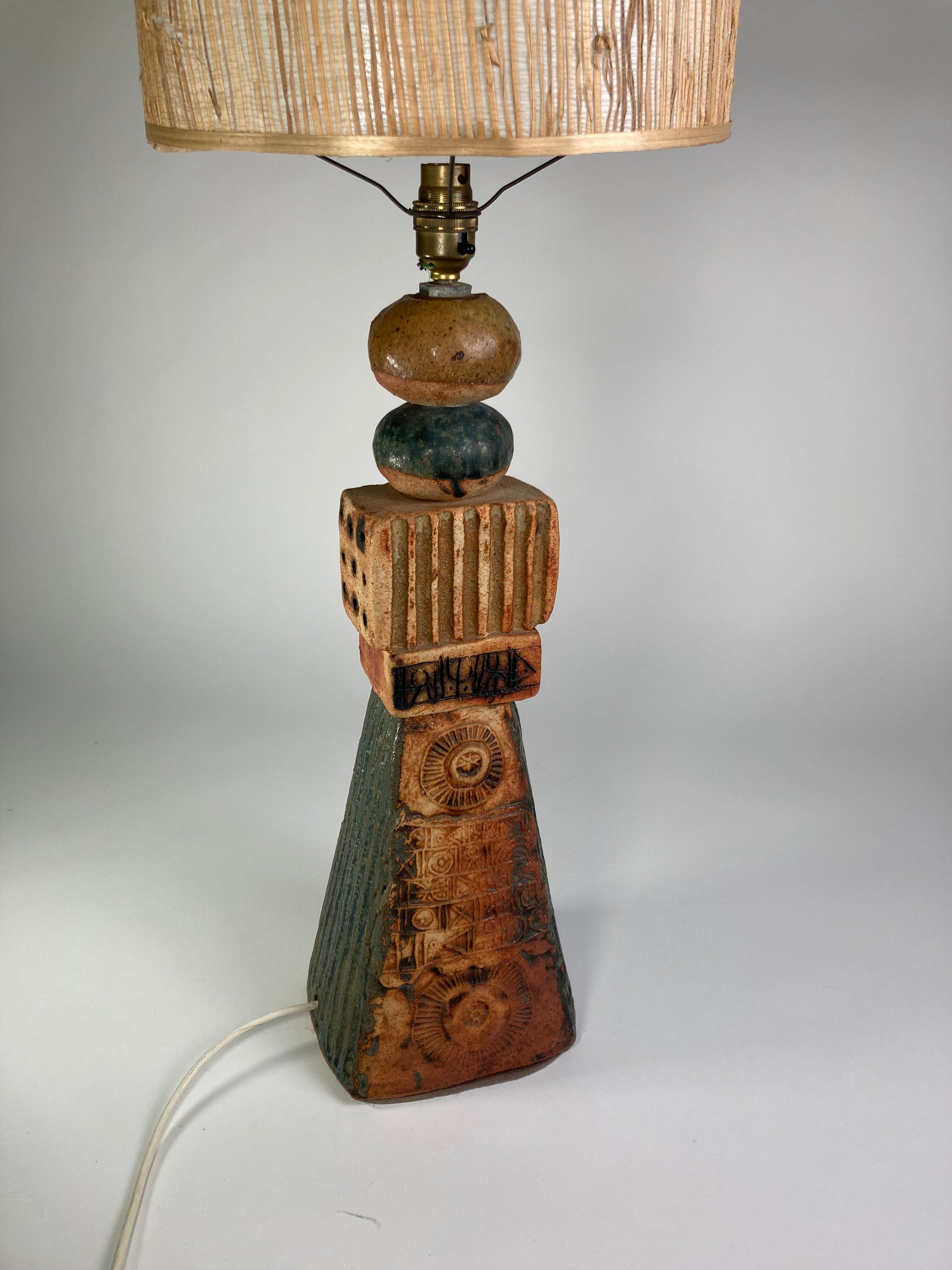 Large Bernard Rooke Totem Lamp C1960s
