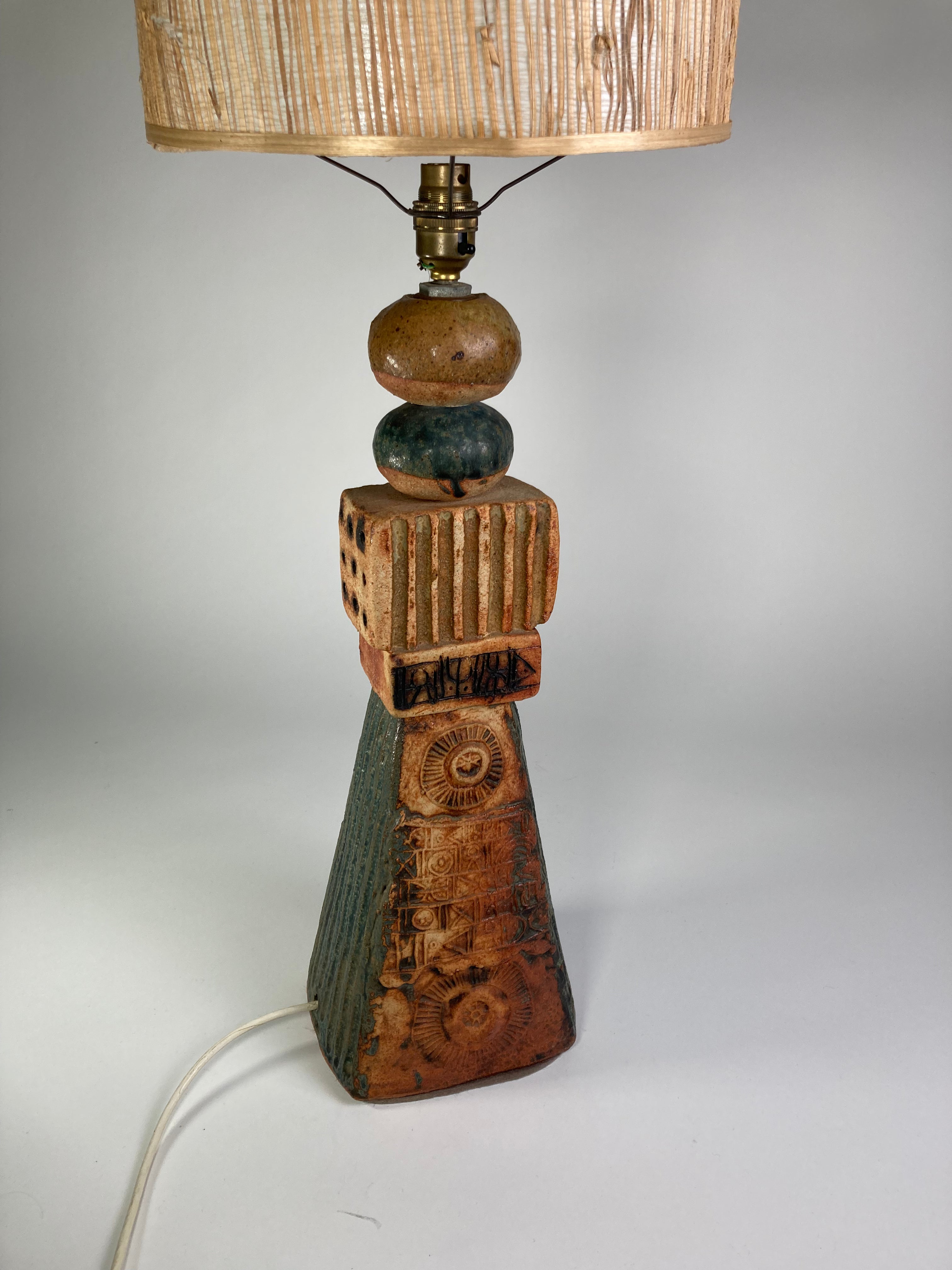 Large Bernard Rooke Totem Lamp C1960s