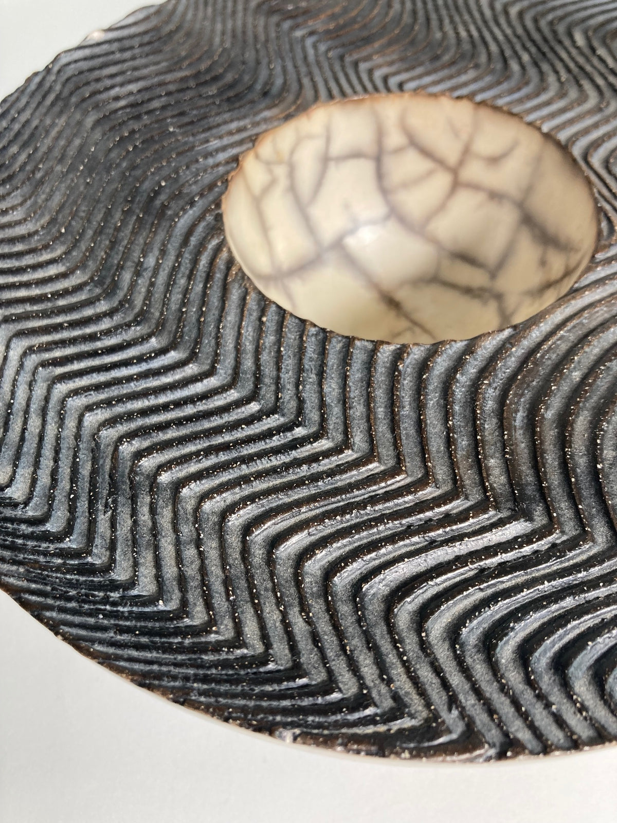 John Nuttgens Raku Fired Bowl