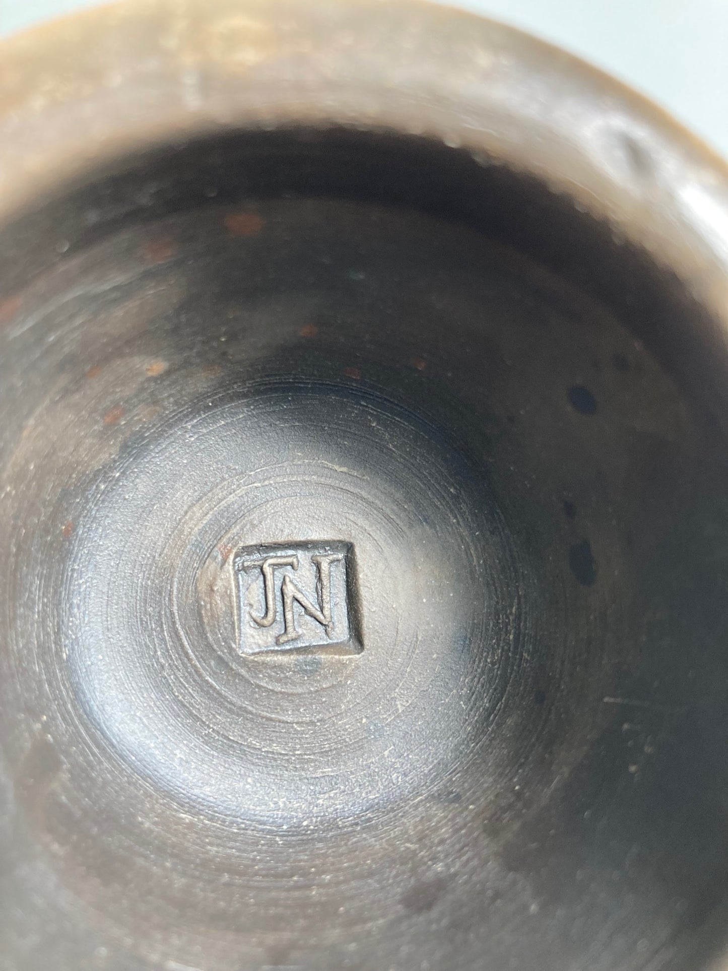 Close up of makers mark by John Nuttgens