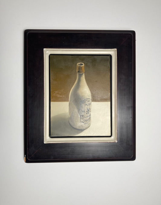Still Life of a Bottle South African Oil Painting