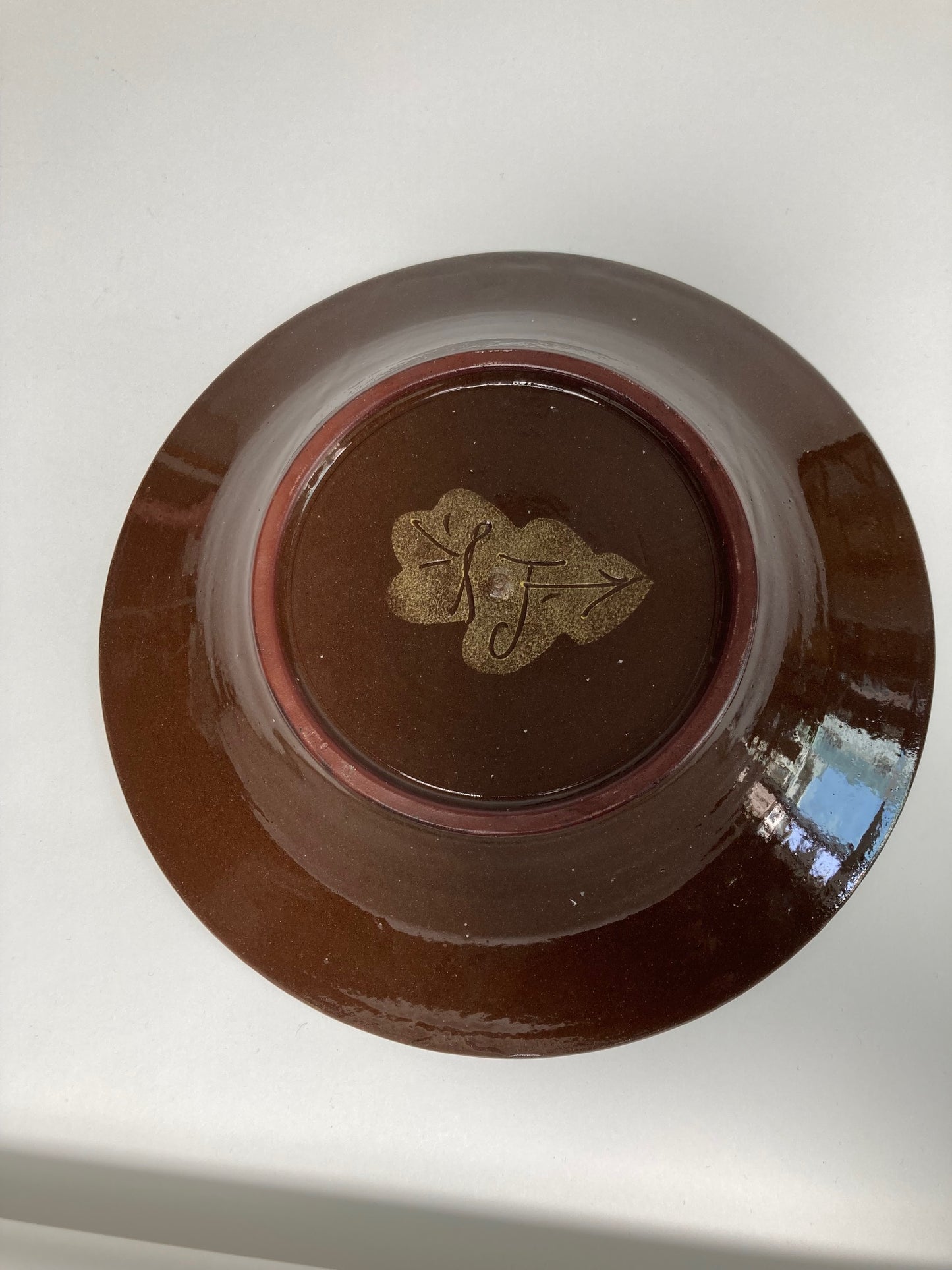 Floral Decorative Plate by Ralph Jandrell