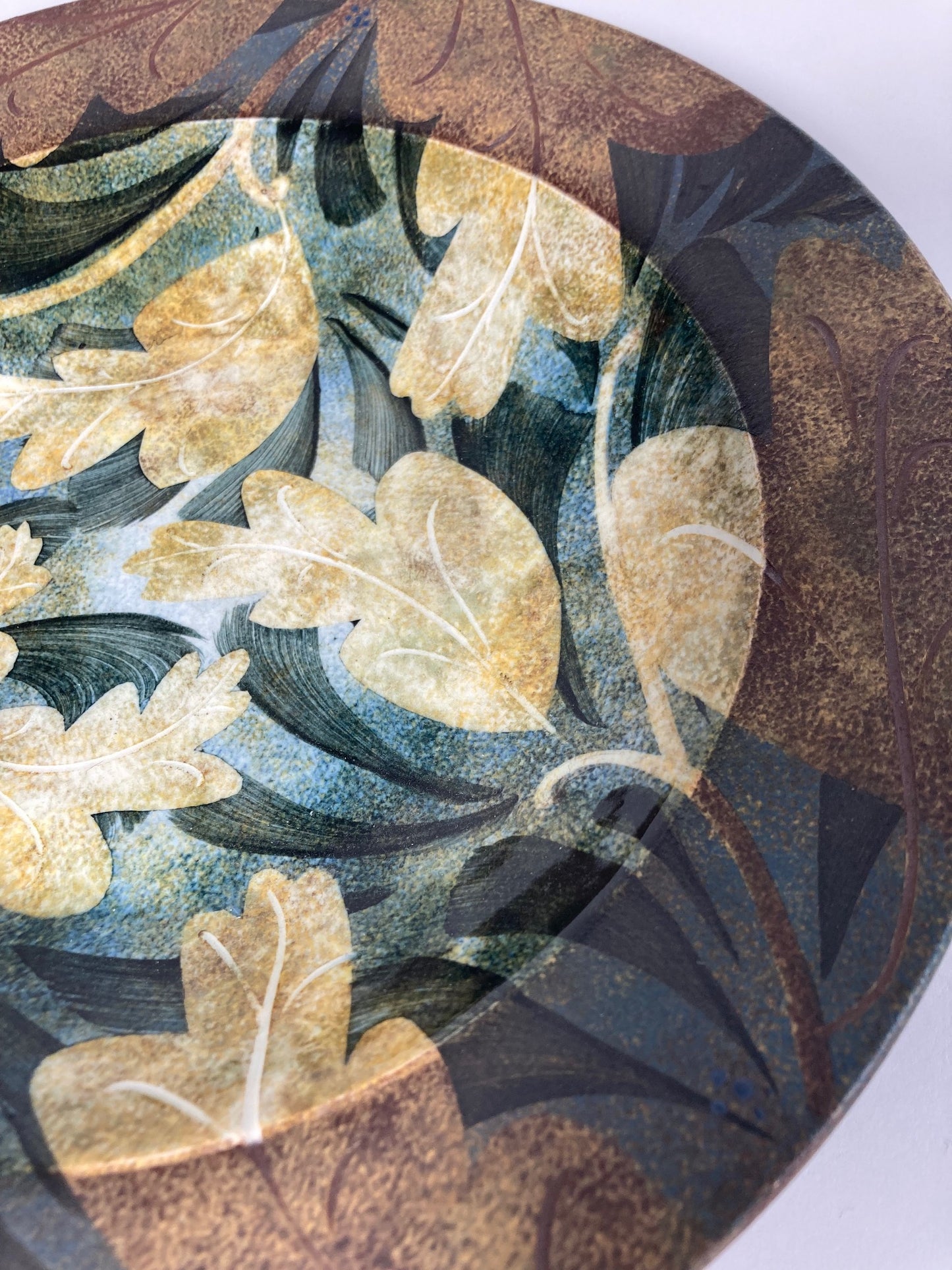 Floral Decorative Plate by Ralph Jandrell