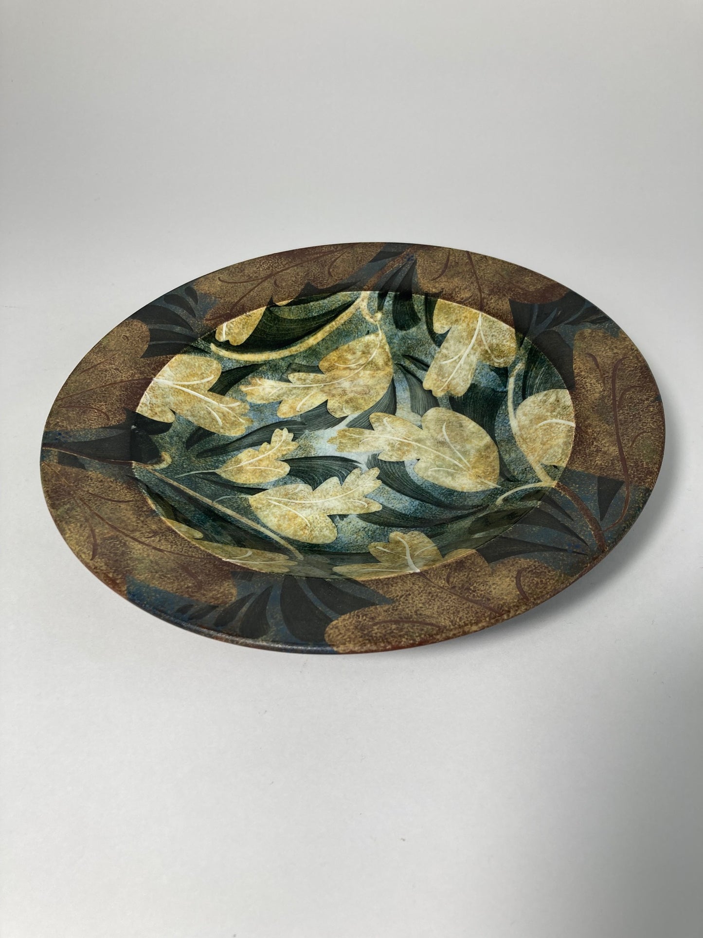Floral Decorative Plate by Ralph Jandrell