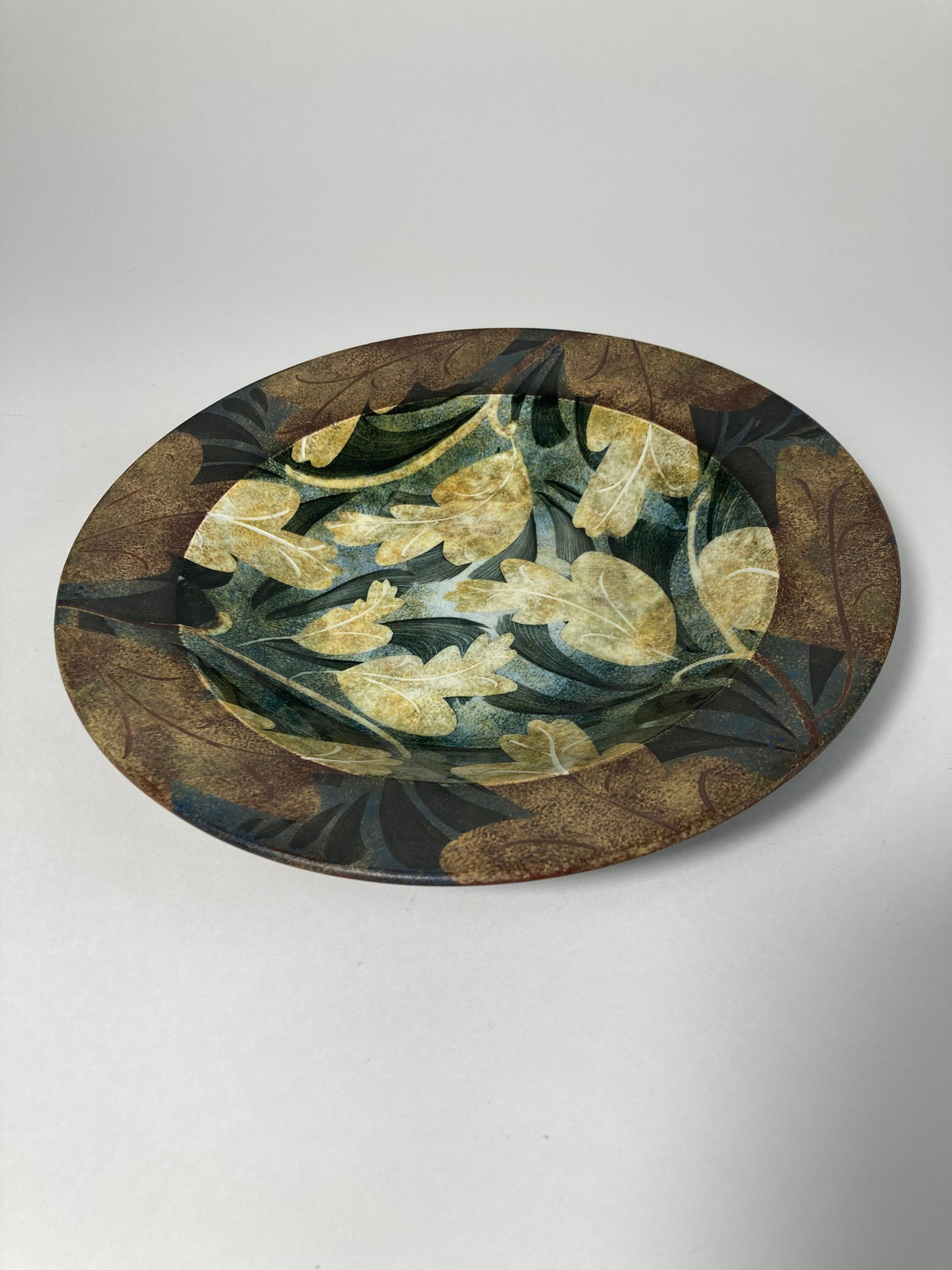 Floral Decorative Plate by Ralph Jandrell
