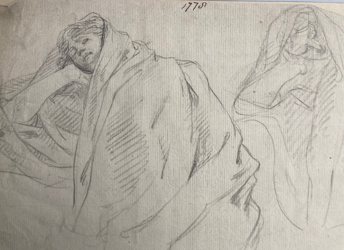 Study of a Reclining Figure. School of Angelica Kaufmann