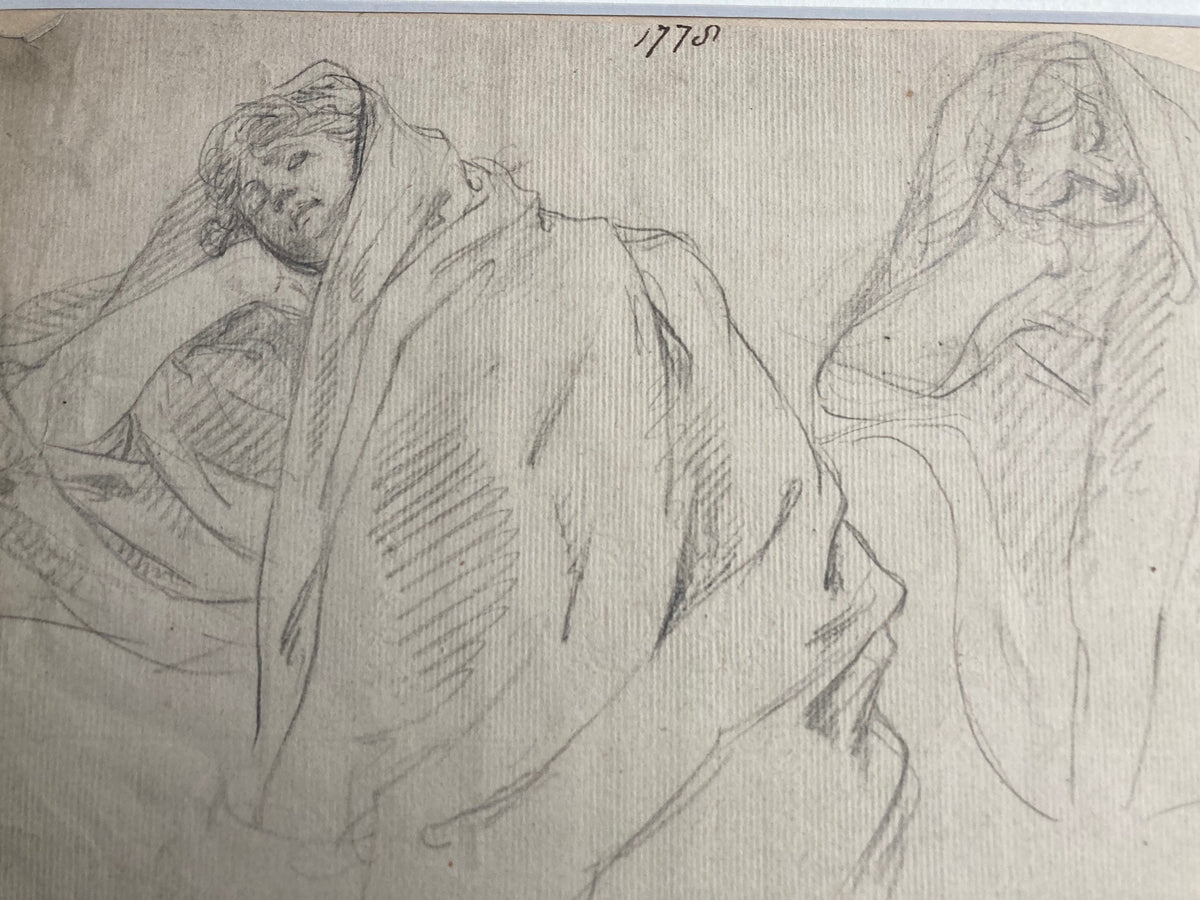 Study of a Reclining Figure. School of Angelica Kaufmann