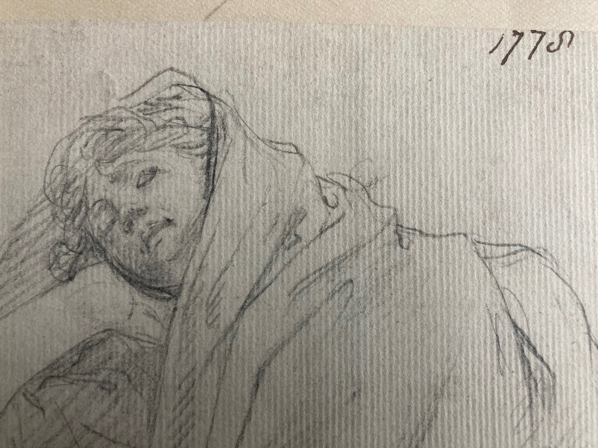 Study of a Reclining Figure. School of Angelica Kaufmann