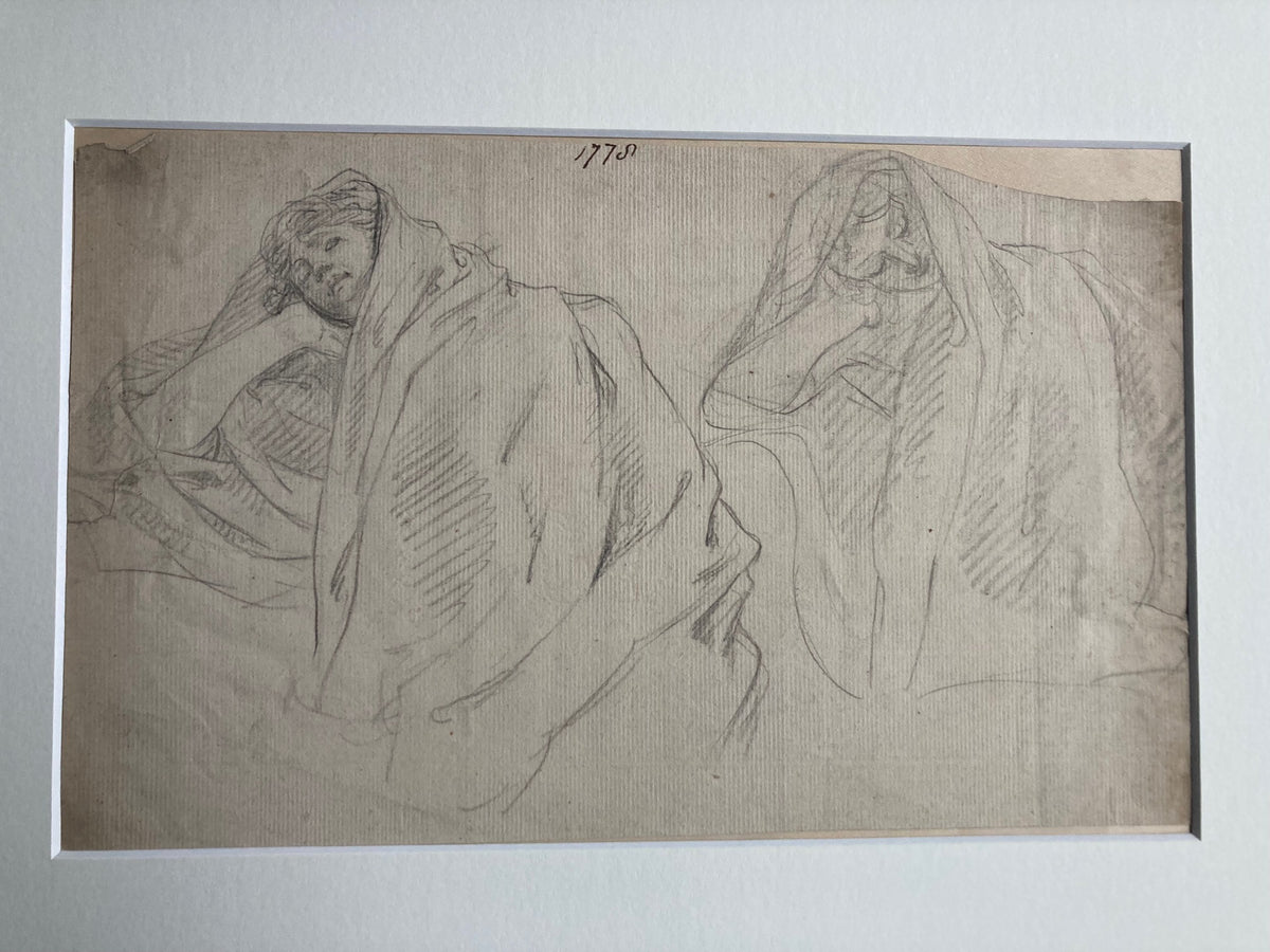 Study of a Reclining Figure. School of Angelica Kaufmann