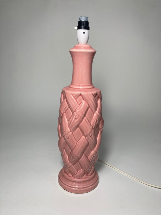 Casa Pupo Pink Bamboo weave Lamp - MADDEN & MCHUGH