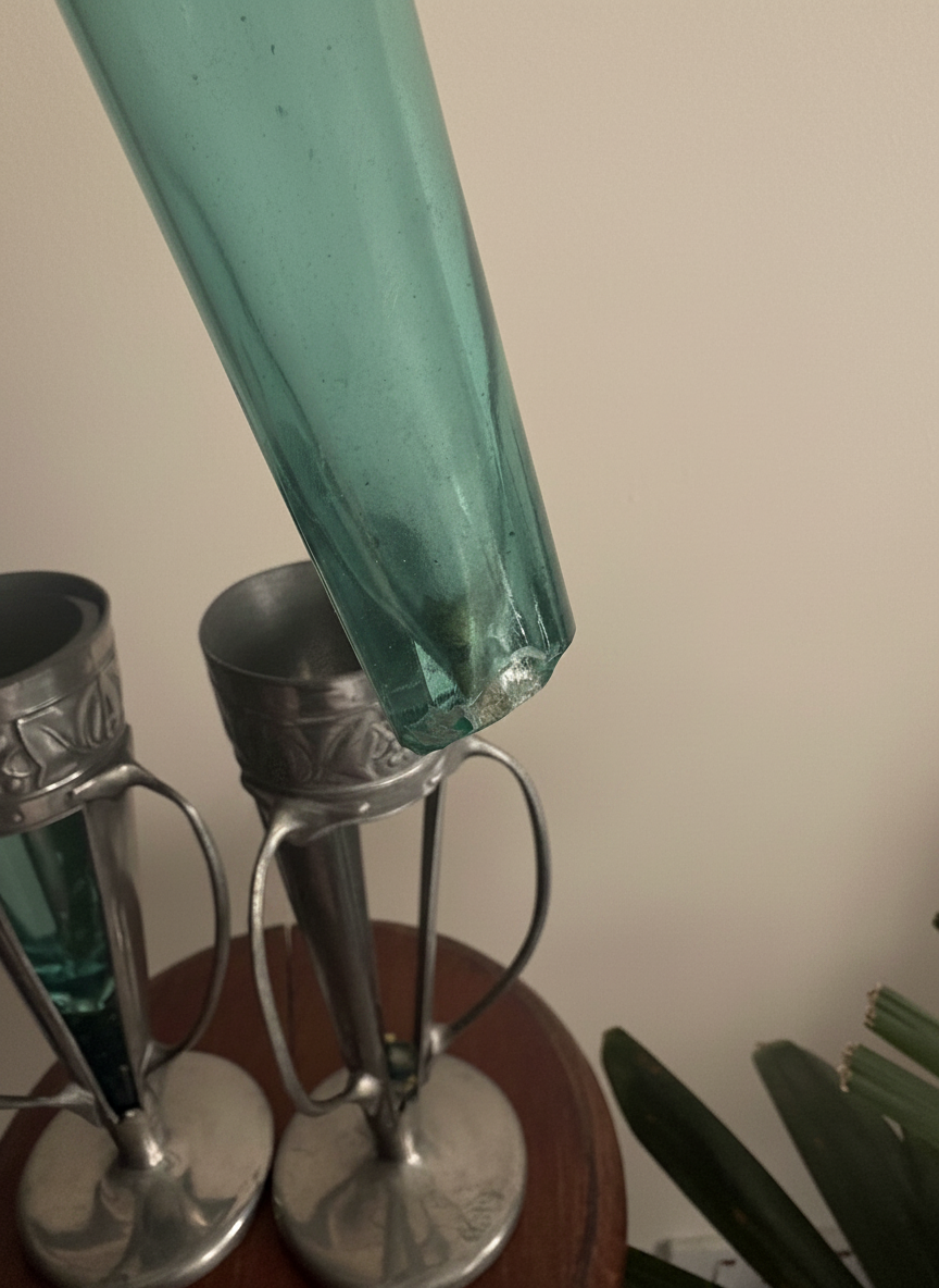 Archibald Knox Art Nouveau Pewter Bud Vase