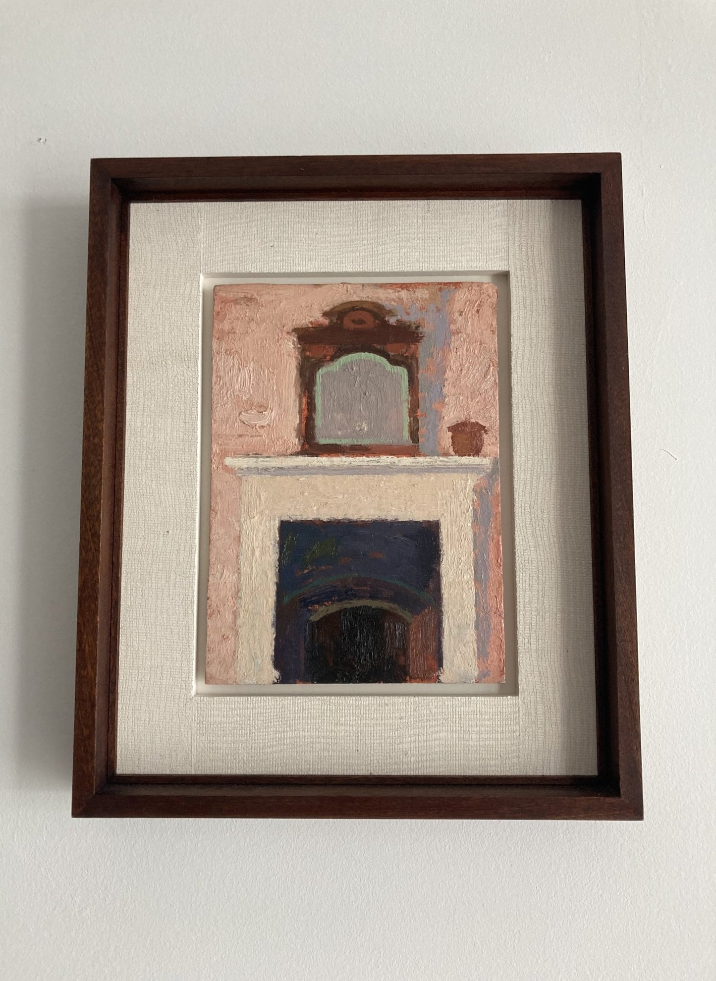 Fireplace by Lionel Bulmer. Oil on Board. - MADDEN & MCHUGH