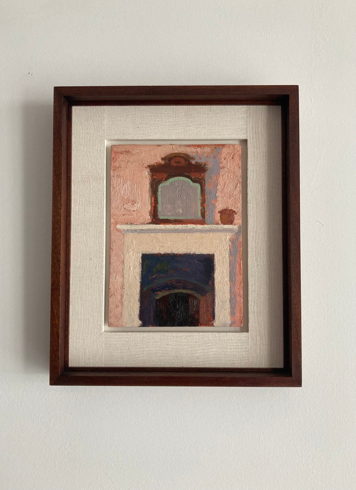 Fireplace by Lionel Bulmer. Oil on Board. - MADDEN & MCHUGH