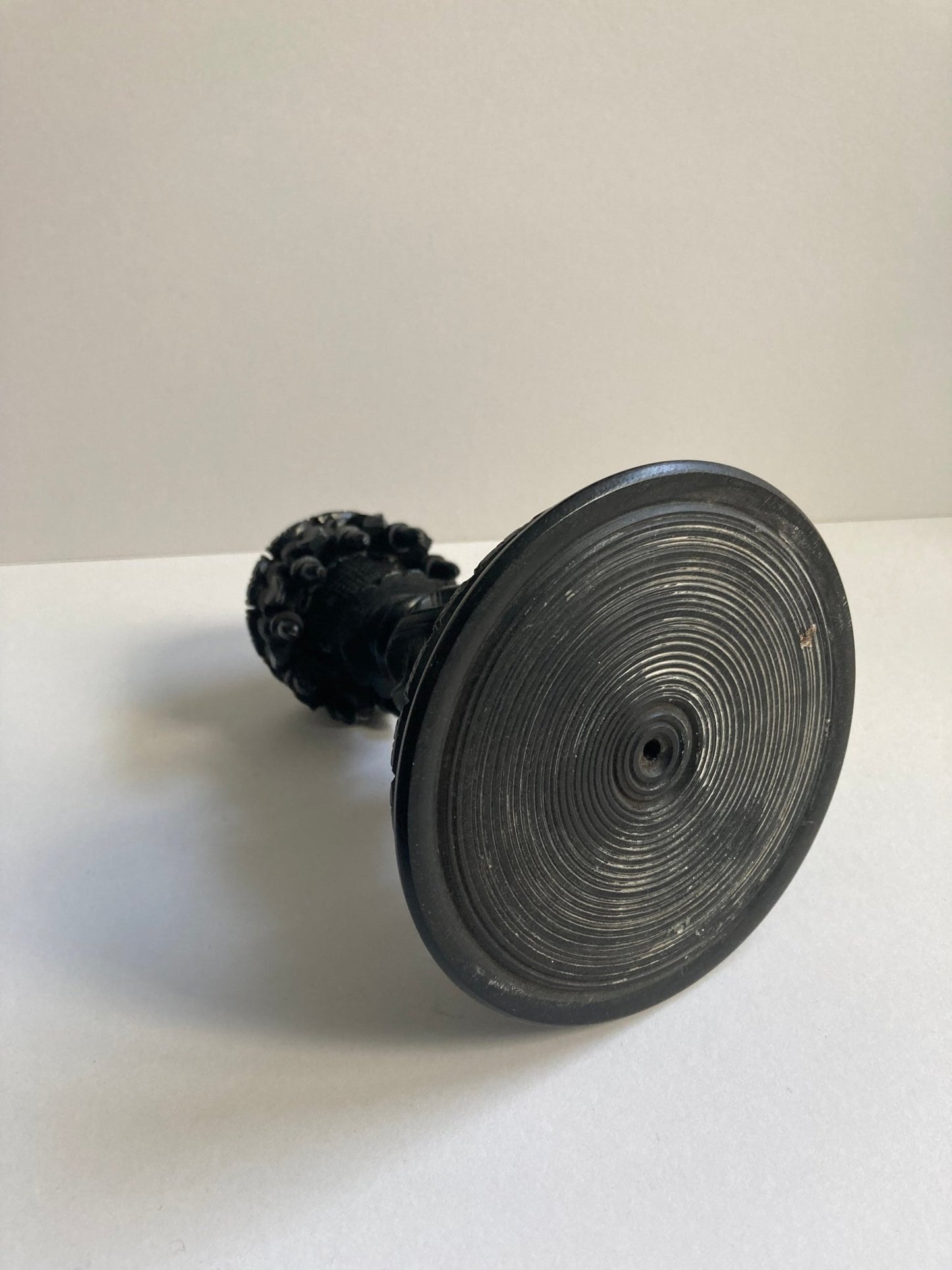 Irish Bog Oak Candlestick Holder C1890 - MADDEN & MCHUGH