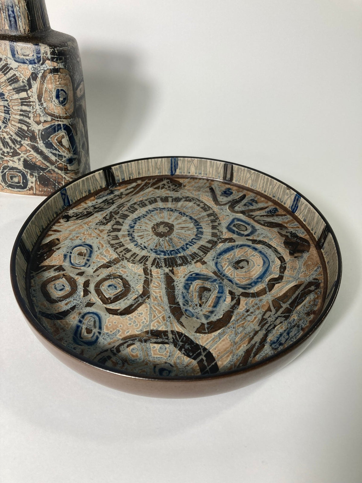 Nils Thorsson for Royal Copenhagen Matching Vase & Plate - MADDEN & MCHUGH