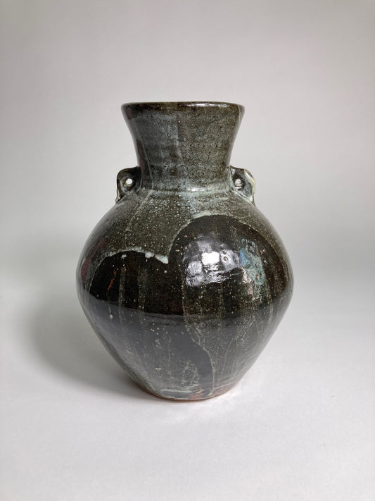 A large glazed Trevor Corser stoneware vase for Leach Pottery circa 1980s-1990s