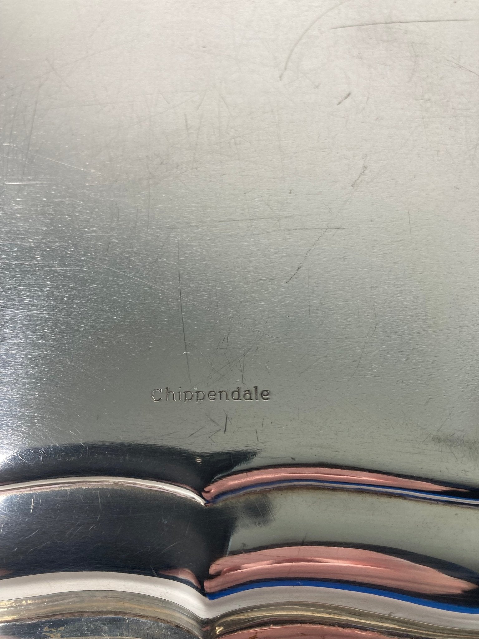 Cartier Chippendale Sterling Silver Tray - Madden & McHugh