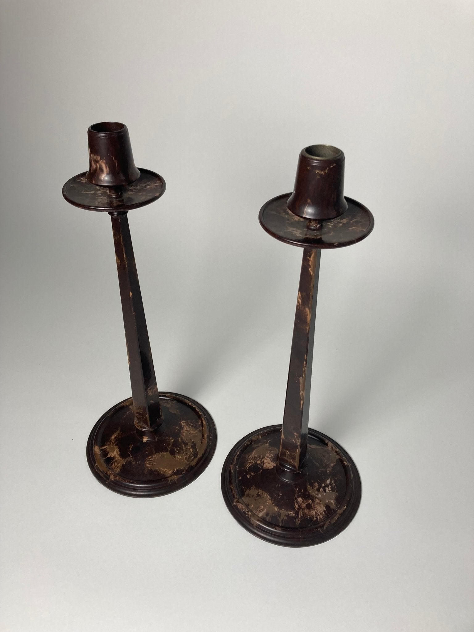 Charles Rennie Mackintosh Bakelite Candle Holders 1920s - Madden & McHugh