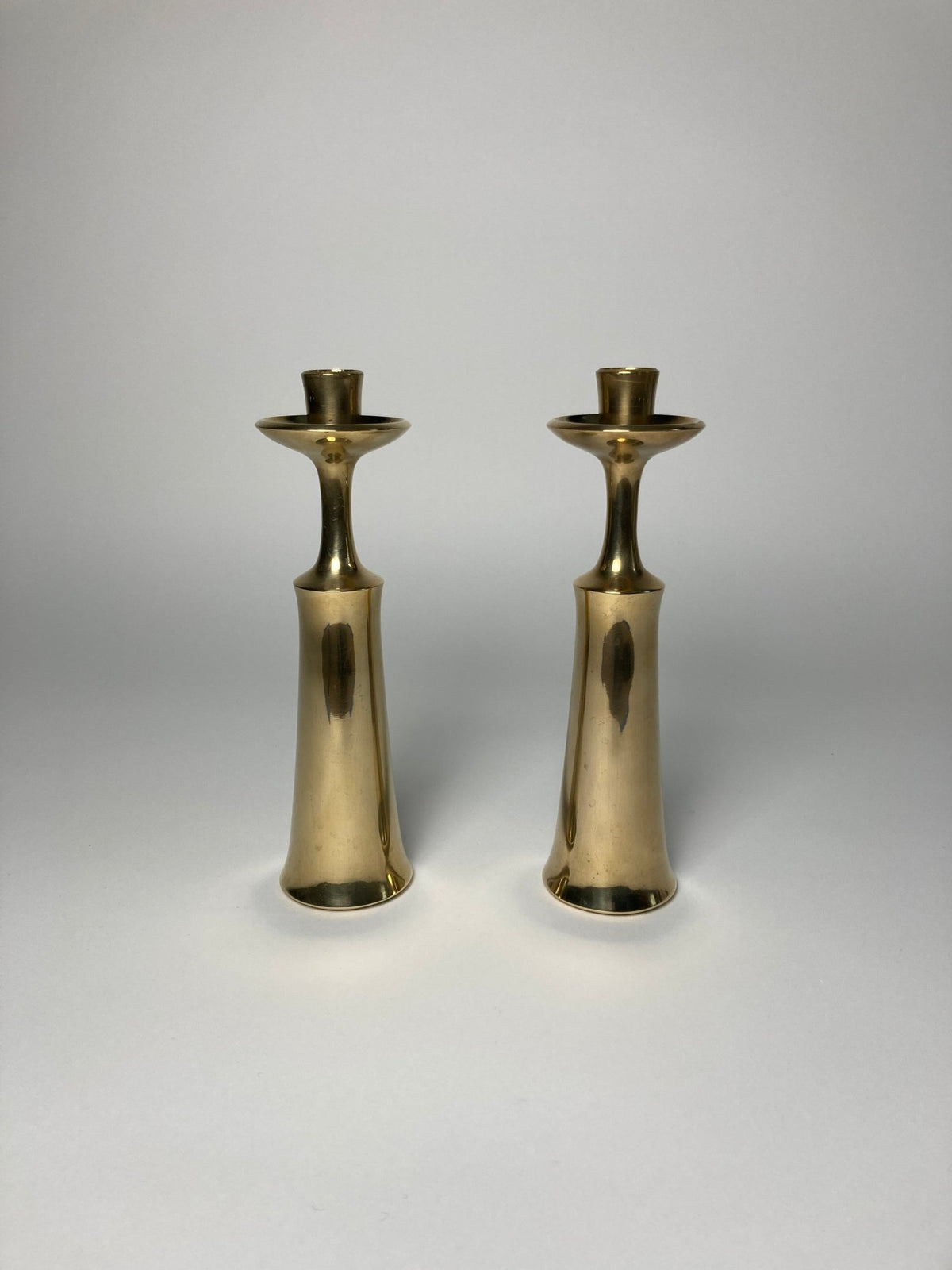 Jens Quistgaard Solid Brass Candle Holders - Madden & McHugh