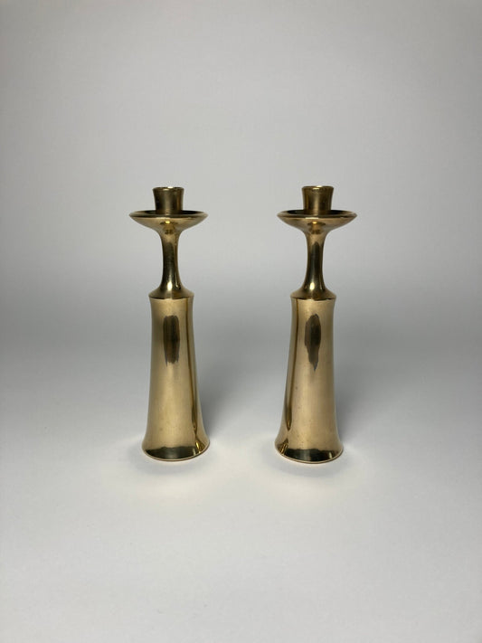 Jens Quistgaard Solid Brass Candle Holders - Madden & McHugh