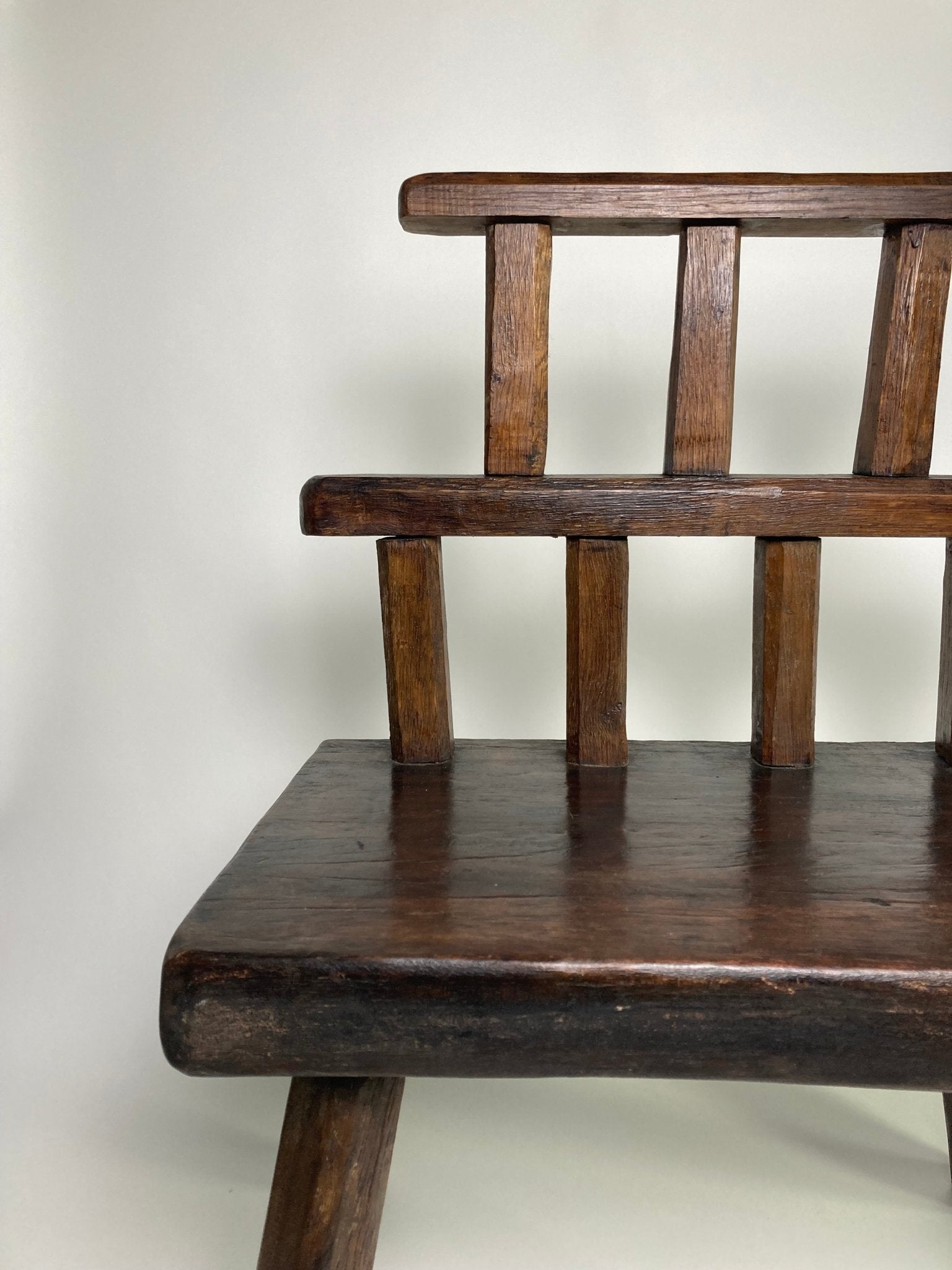 Ladder Back Brutalist Style Milking Stool - Madden & McHugh