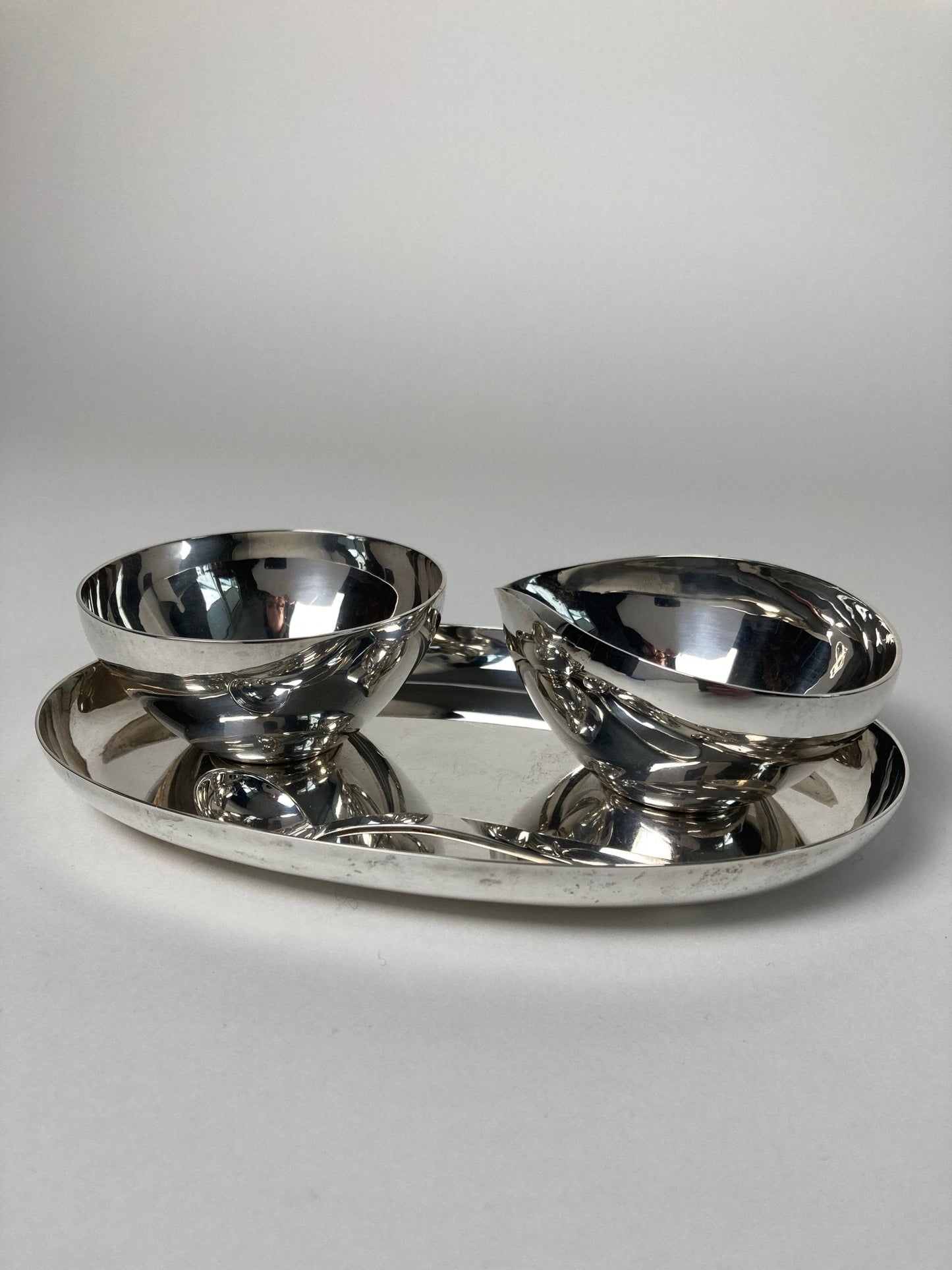 Modernist Sterling Silver Condiment set - Madden & McHugh