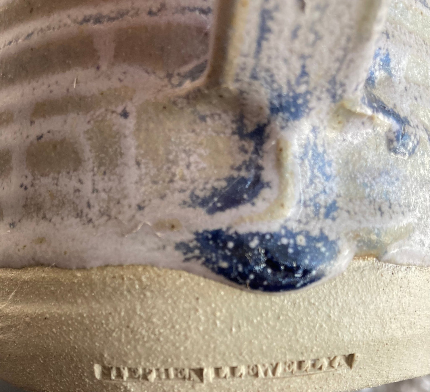 Stephen Llewellyn Blue Pottery Jug - MADDEN & MCHUGH